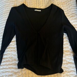 Reformation button front ribbed cardigan